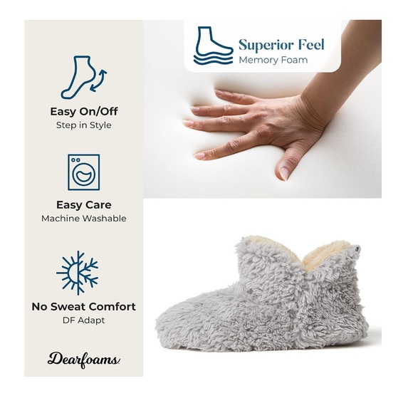 NWT Dearfoams Women's Chelsea Faux Fuzzy Sherpa  Size 7/8 - Picture 3 of 6